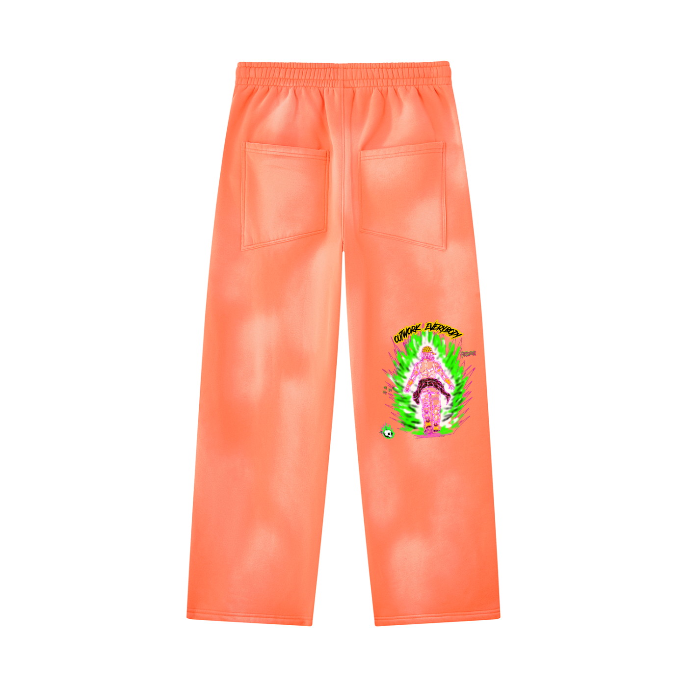 Unisex Sunfade Wide Leg Fleece Sweatpants