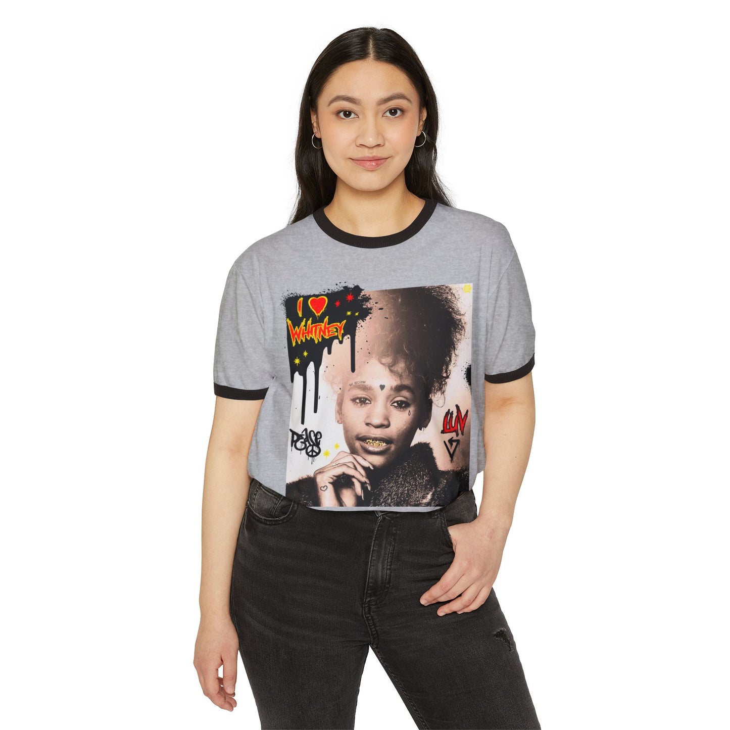 Ringer T-Shirt - I LUV WHITNEY