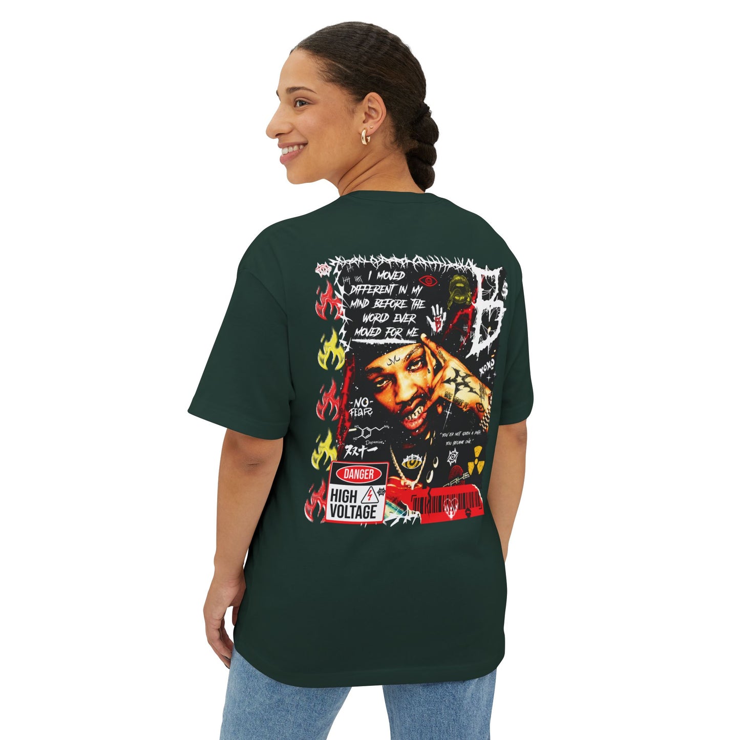 Oversized Boxy Tee- High Voltage
