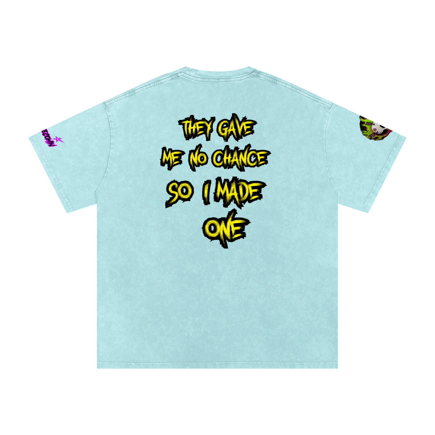 Snow Washed Oversized Cotton T-Shirt