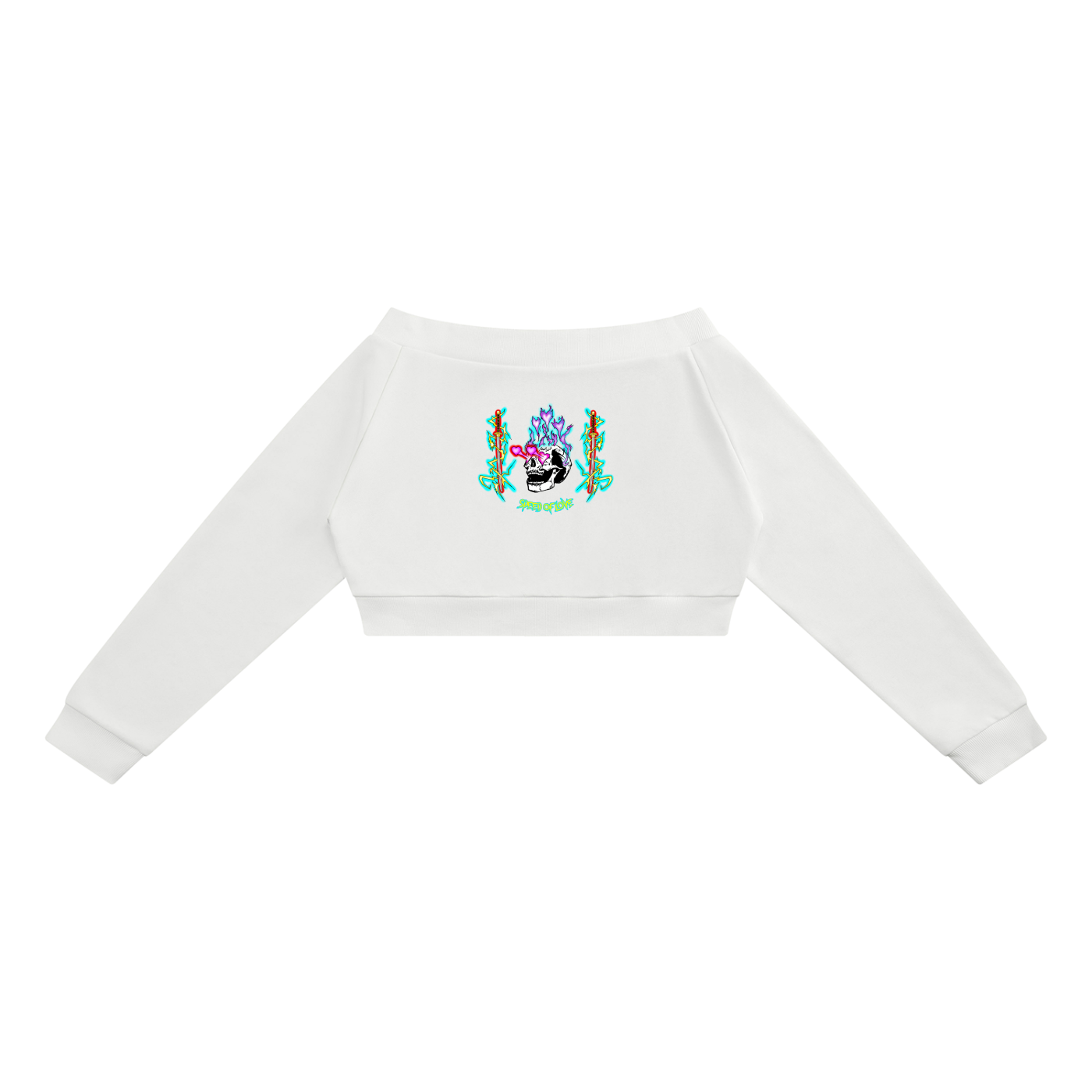 Women's Off-Shoulder Full Zip Hoodie
