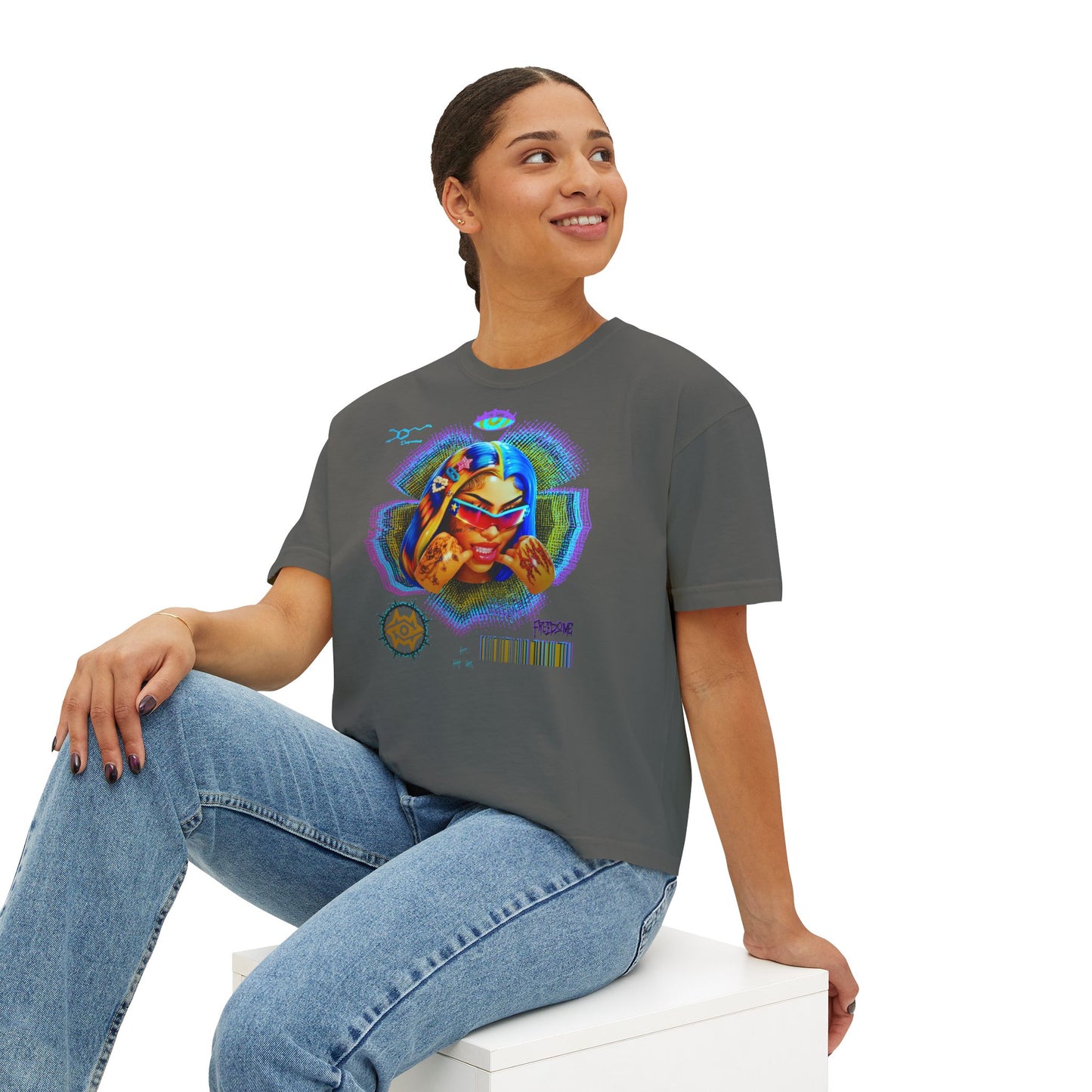 Boxy Tee - Retro Goddess