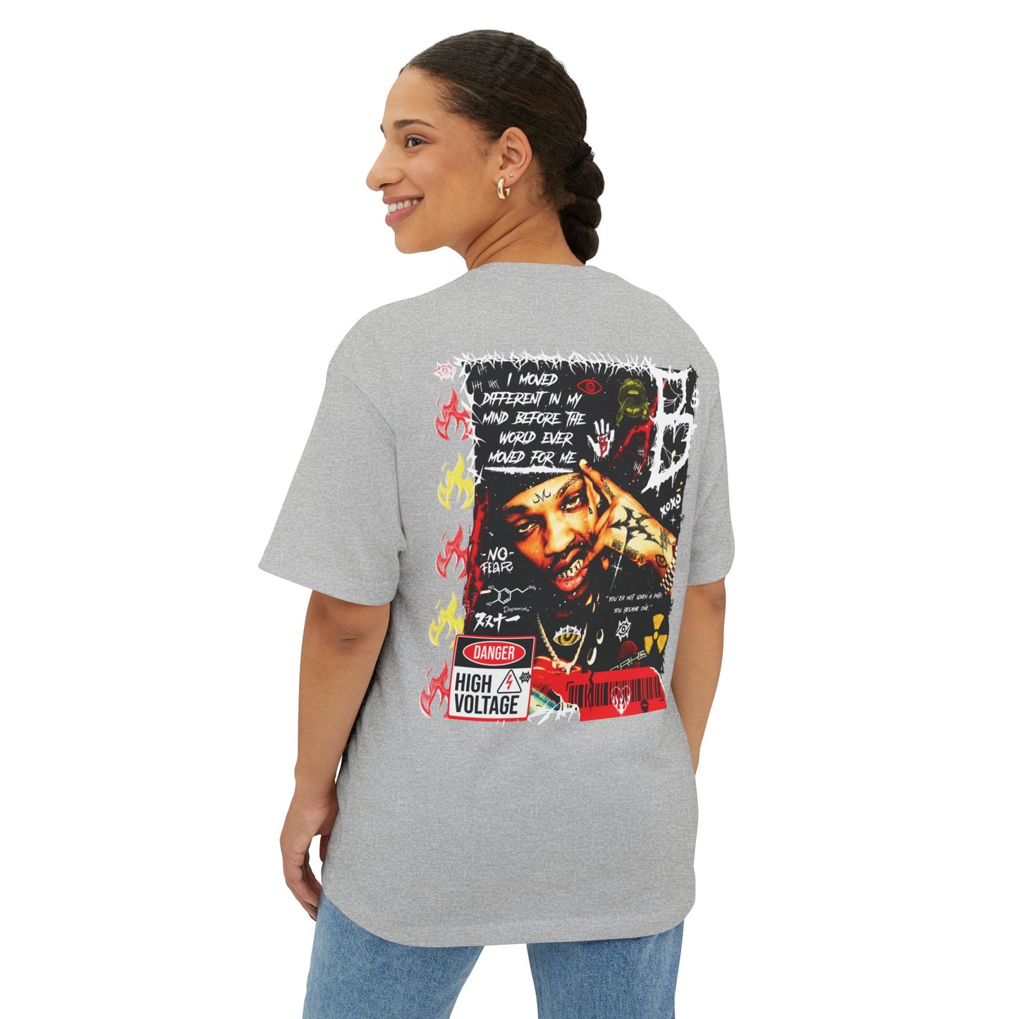 Oversized Boxy Tee- High Voltage