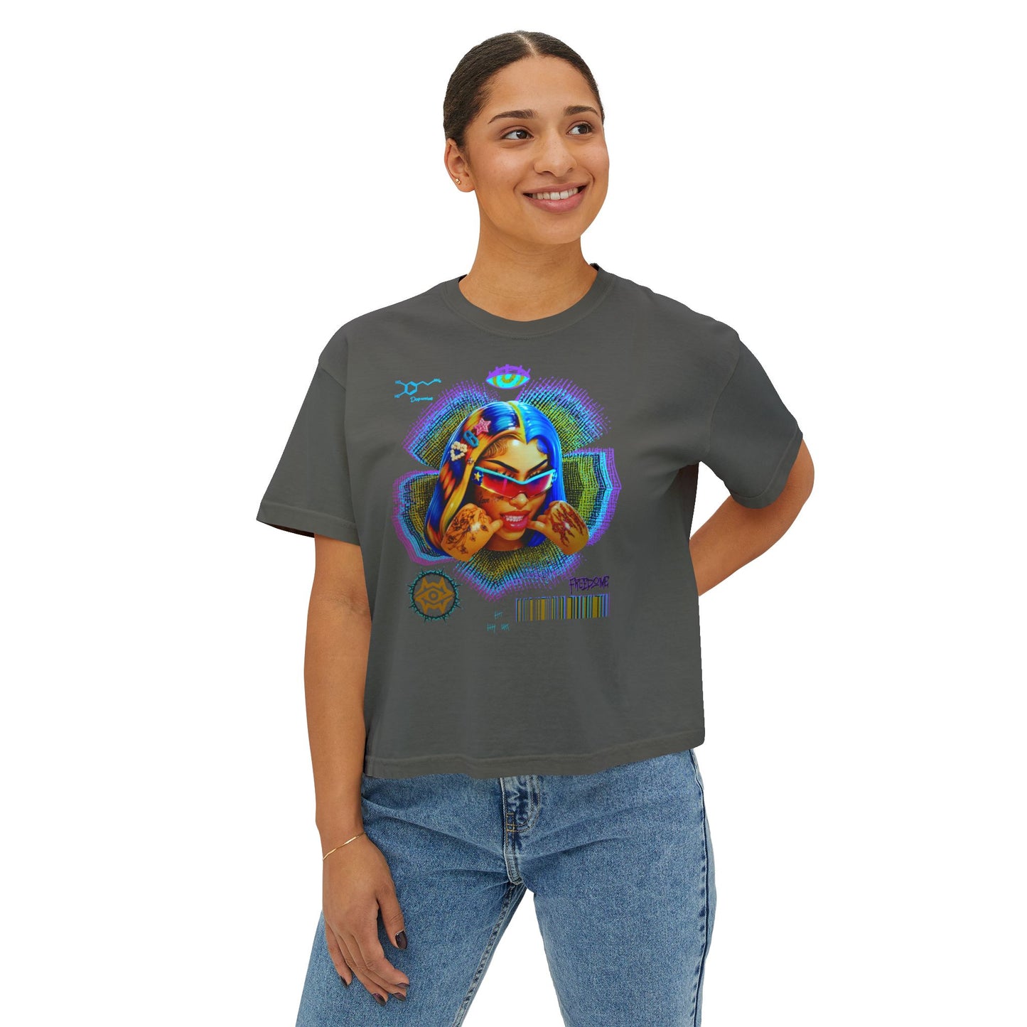Boxy Tee - Retro Goddess