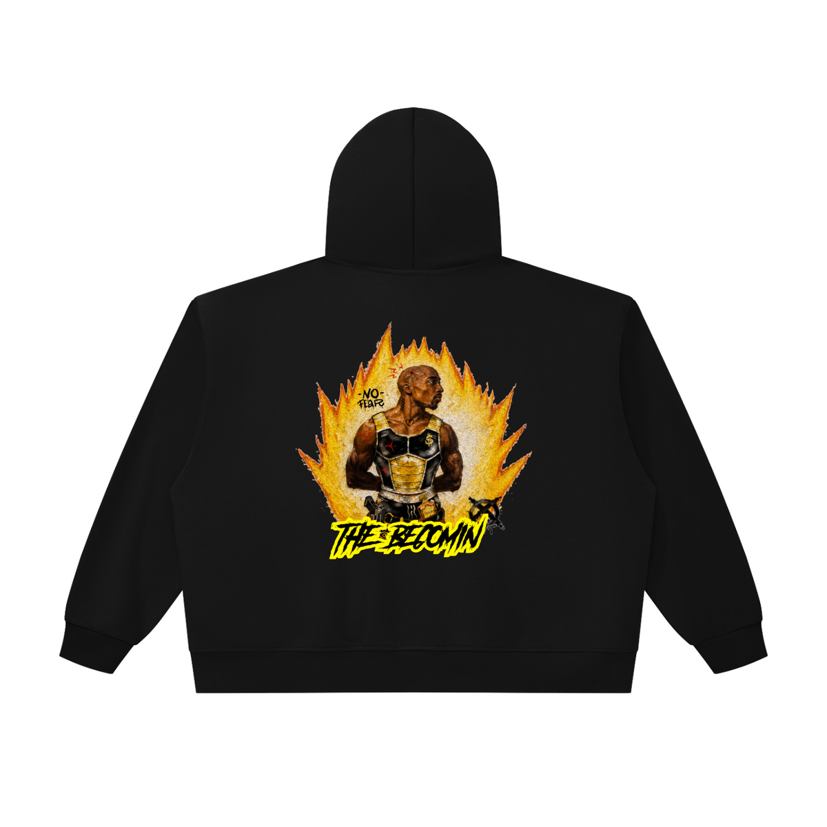 Unisex Oversized Chunky-Zip Boxy Hoodie