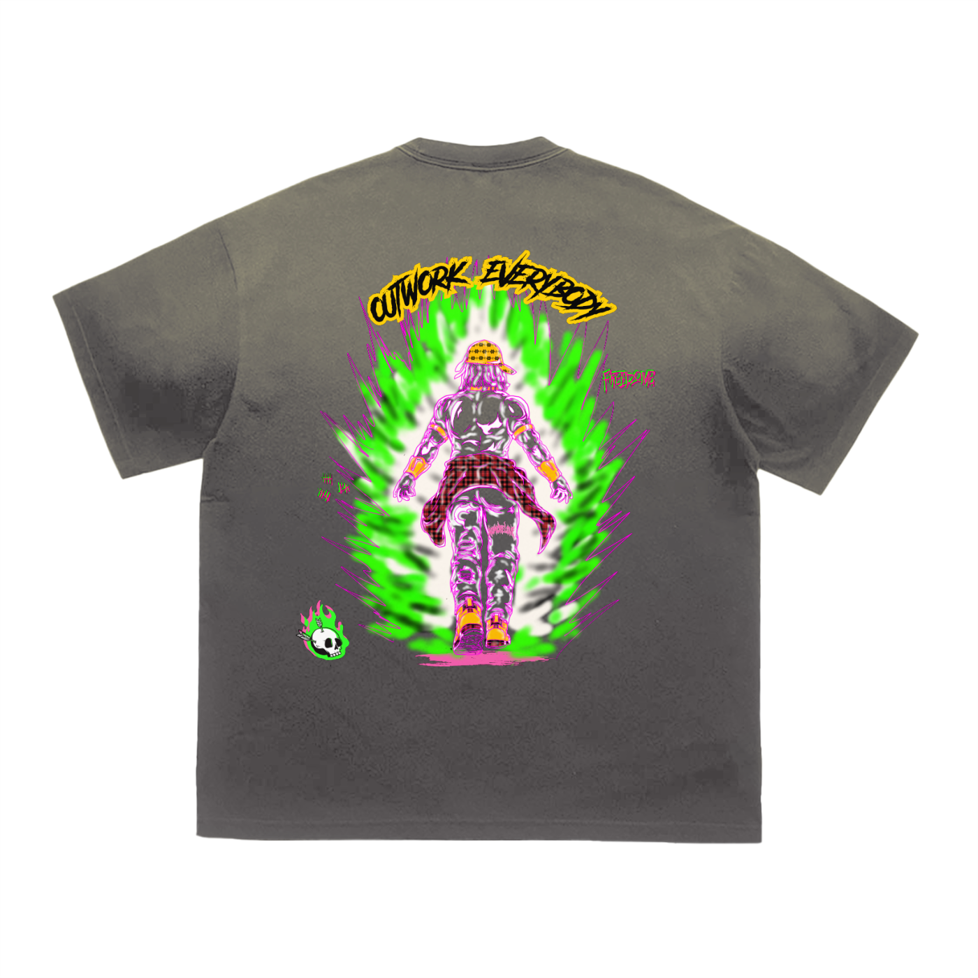Tiger Stripe Gradient Washed T-Shirt
