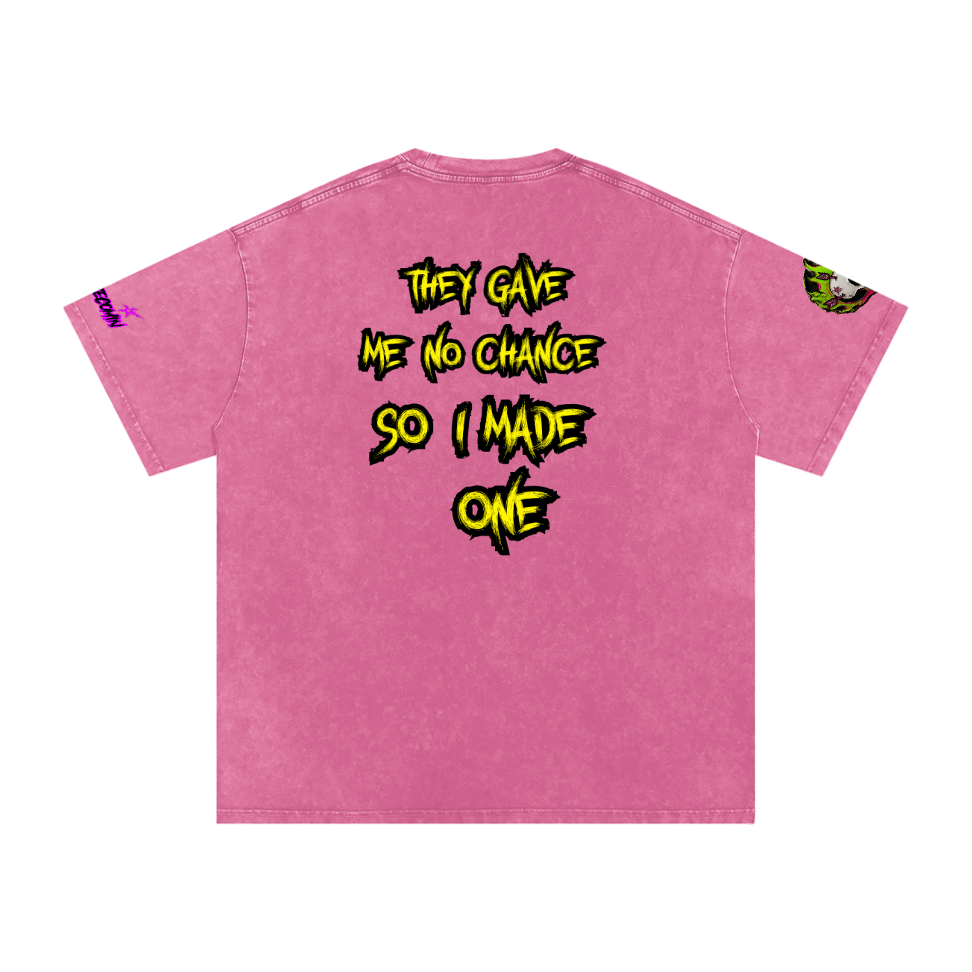 Snow Washed Oversized Cotton T-Shirt
