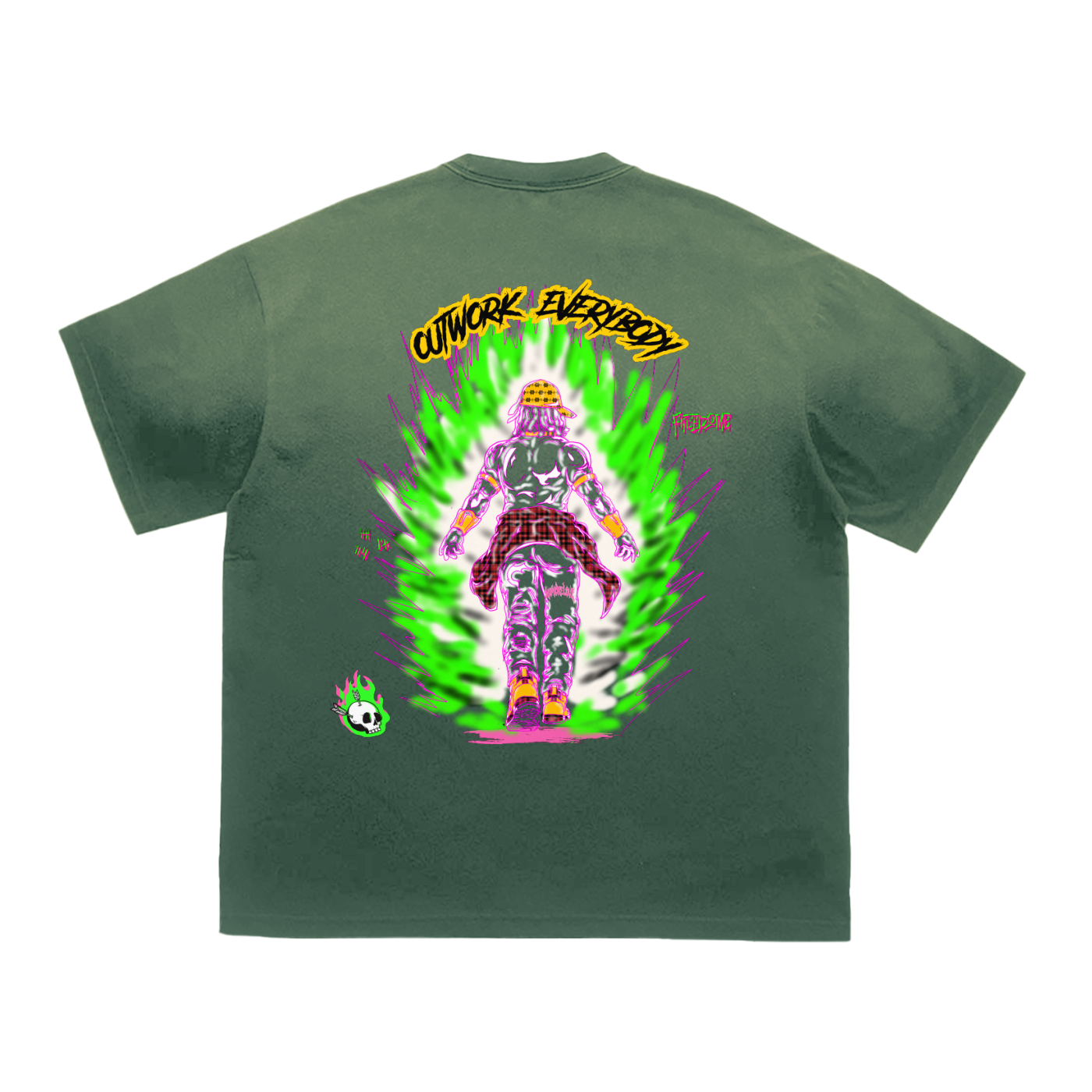 Tiger Stripe Gradient Washed T-Shirt