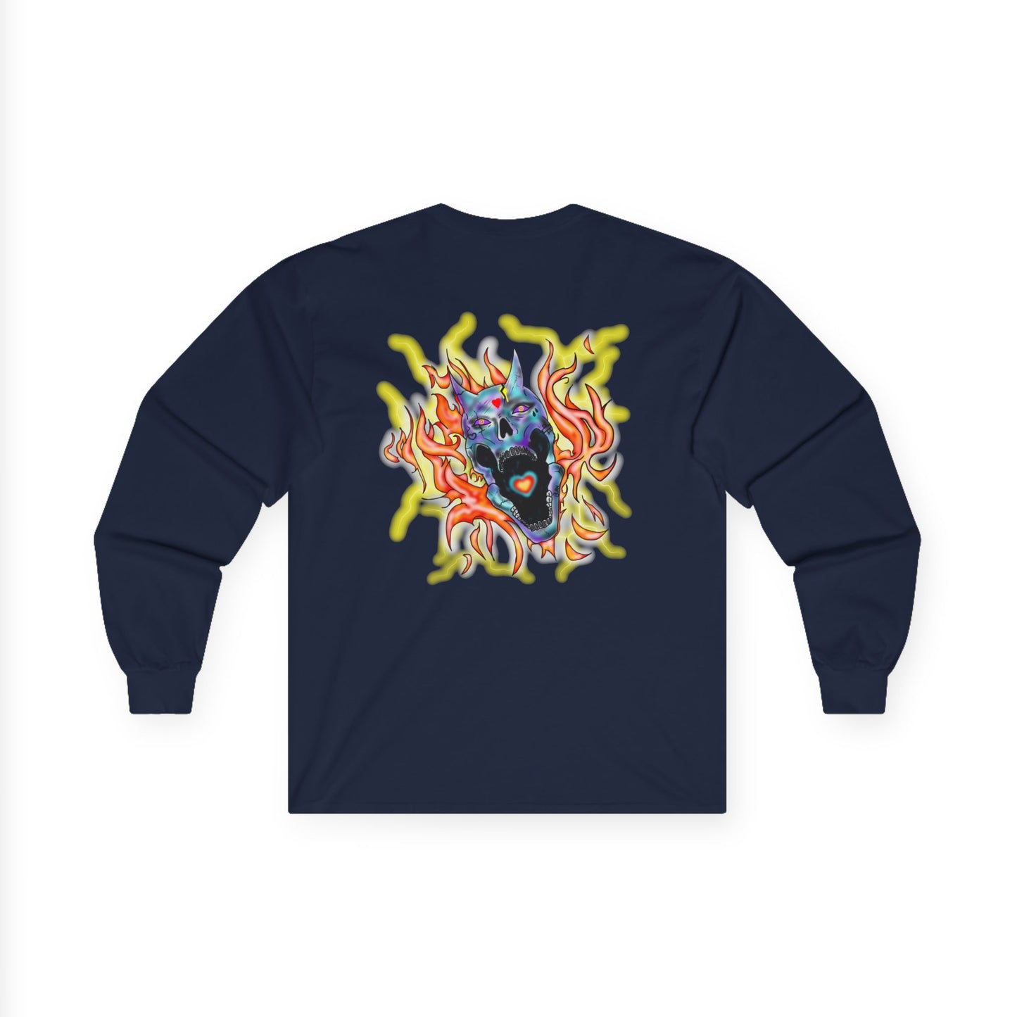 Long Sleeve Tee / Love Skull