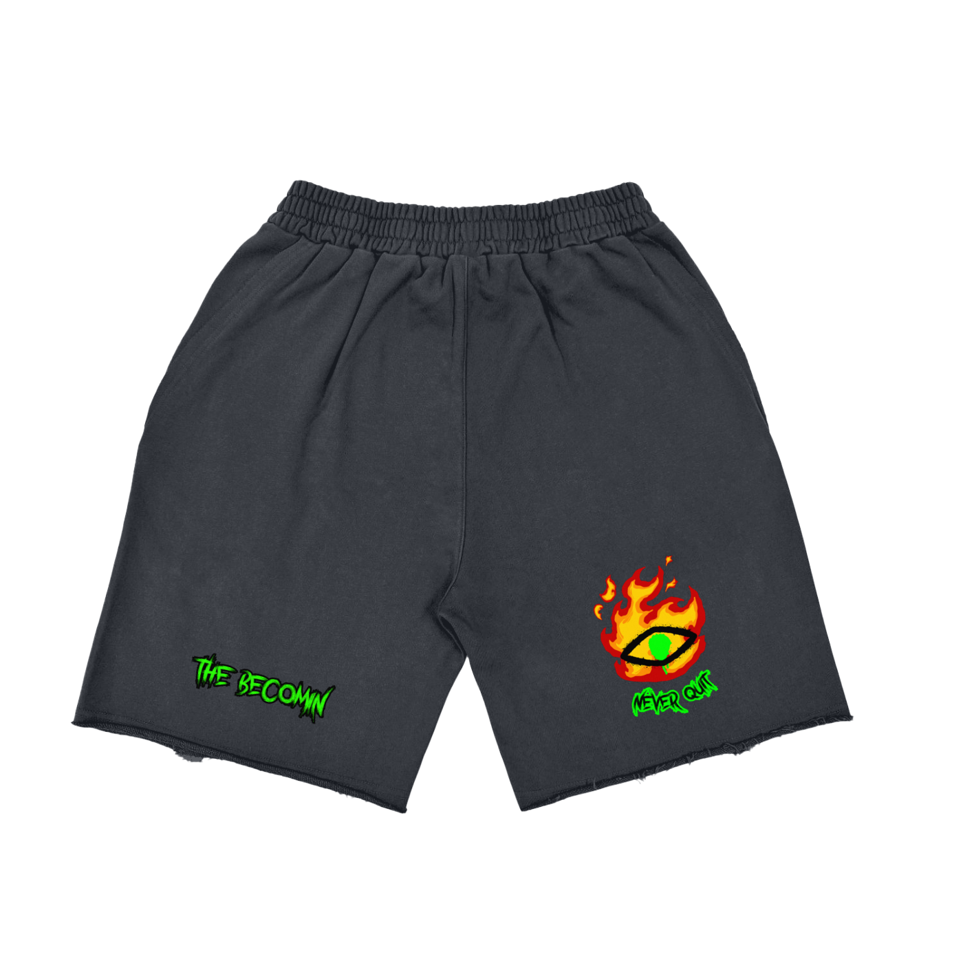 Vintage Washed Tiger Stripes Short Pants