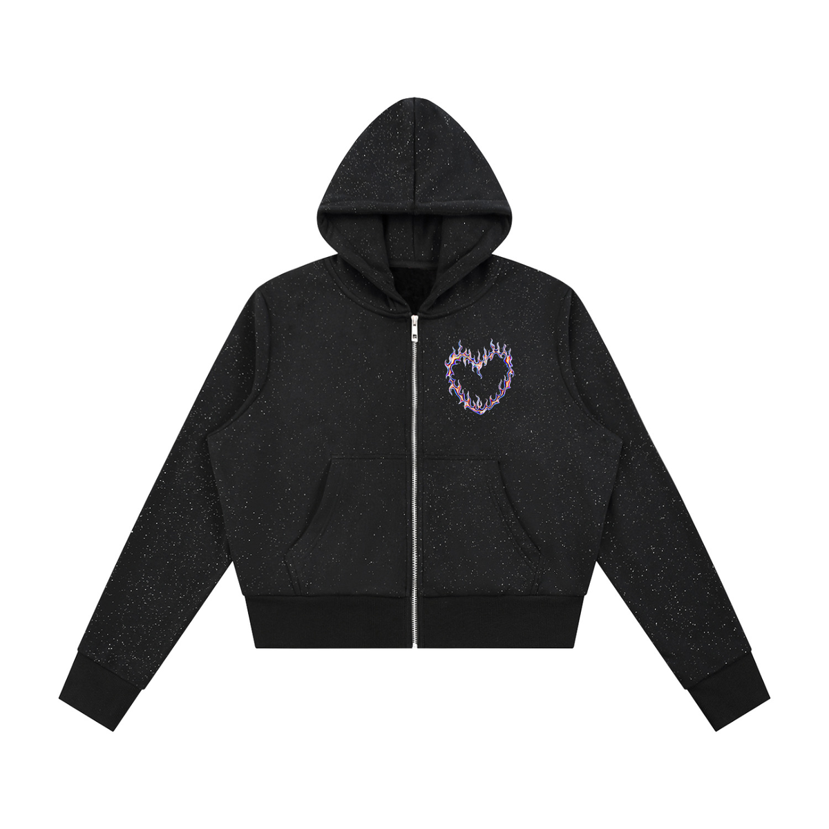 Women's Sparkles Fleece Full Zip Hoodie