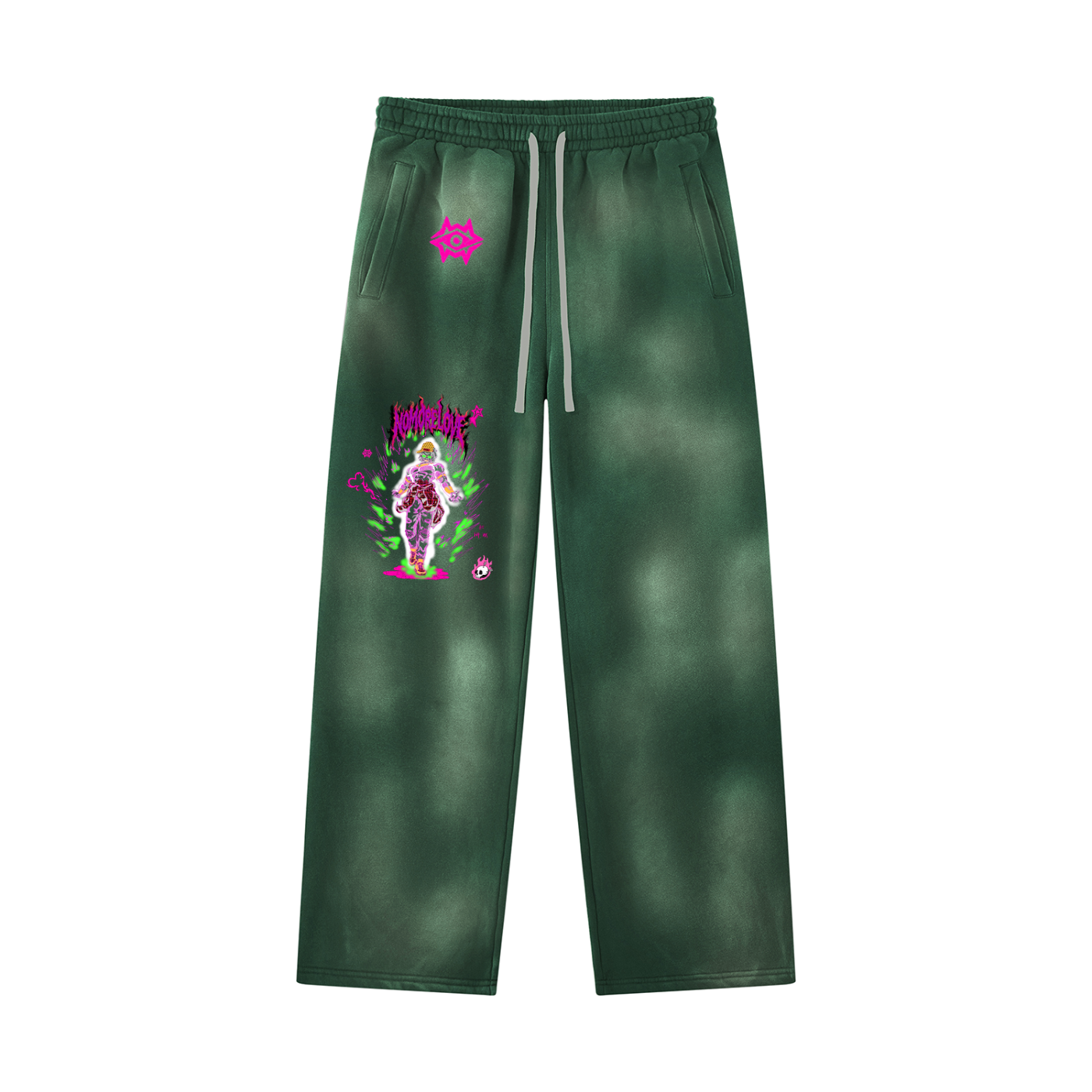 Unisex Sunfade Wide Leg Fleece Sweatpants