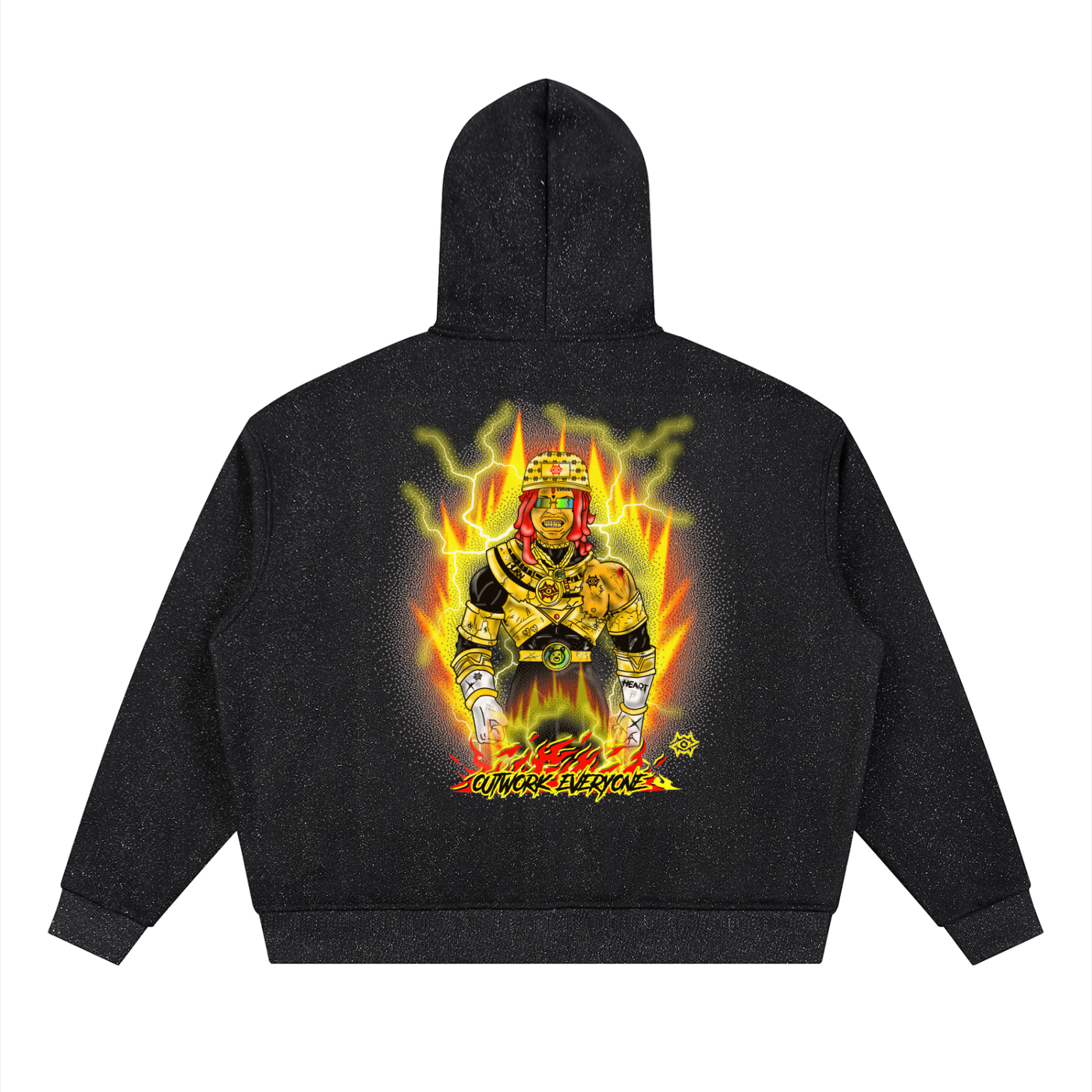 Unisex Sparkles Full Zip Boxy Hoodie