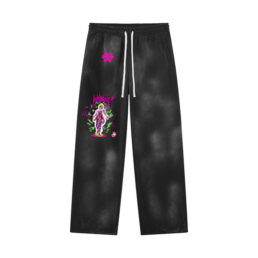 Unisex Sunfade Wide Leg Fleece Sweatpants