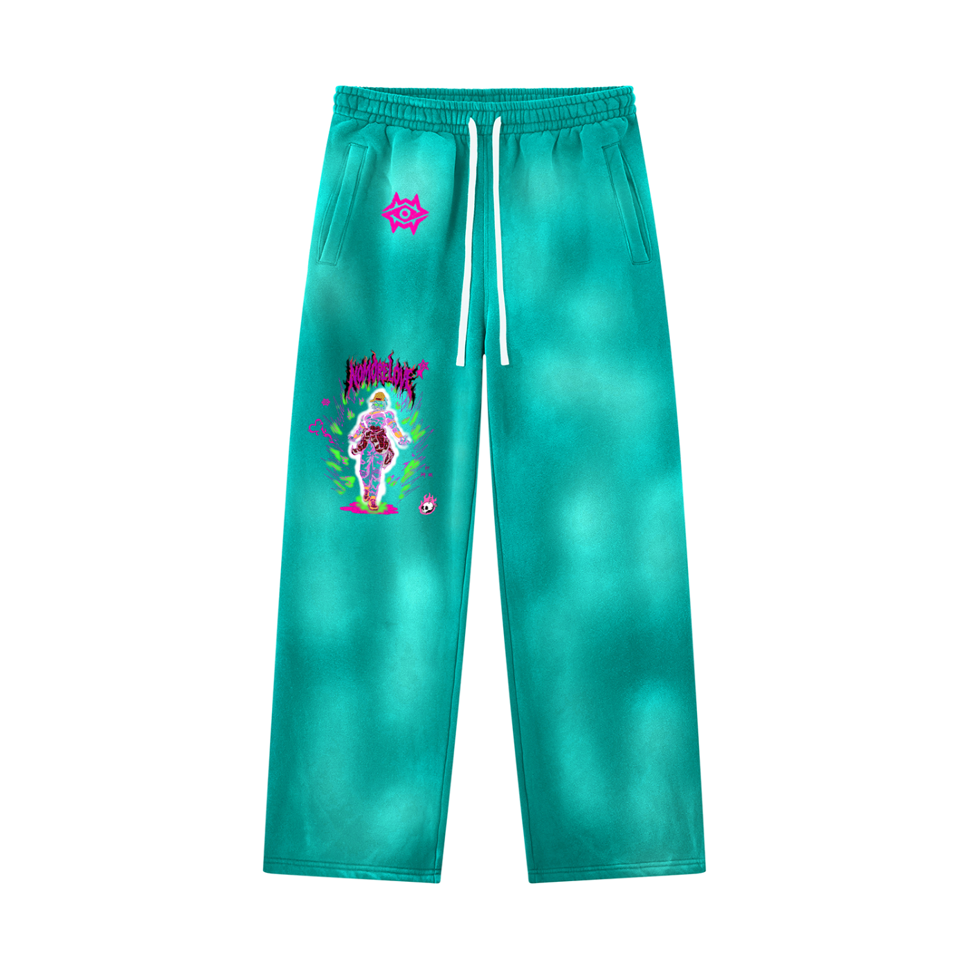 Unisex Sunfade Wide Leg Fleece Sweatpants