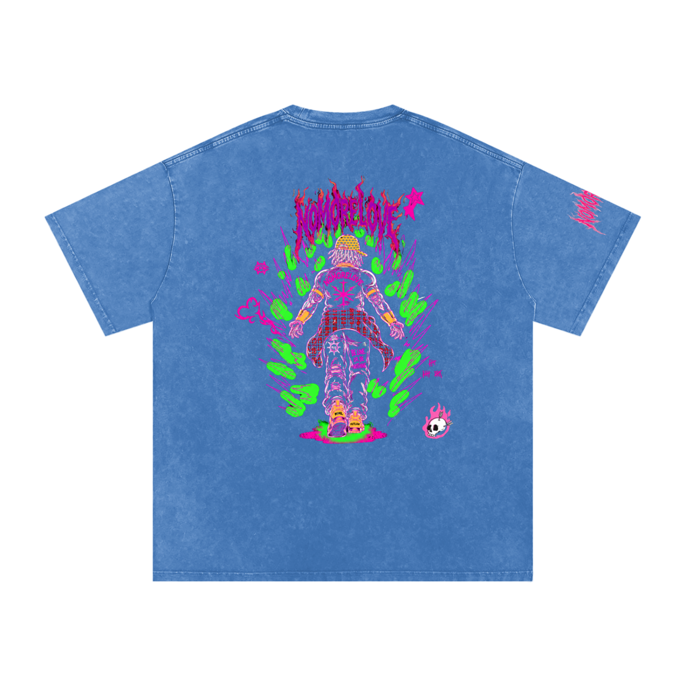 Snow Washed Oversized Cotton T-Shirt