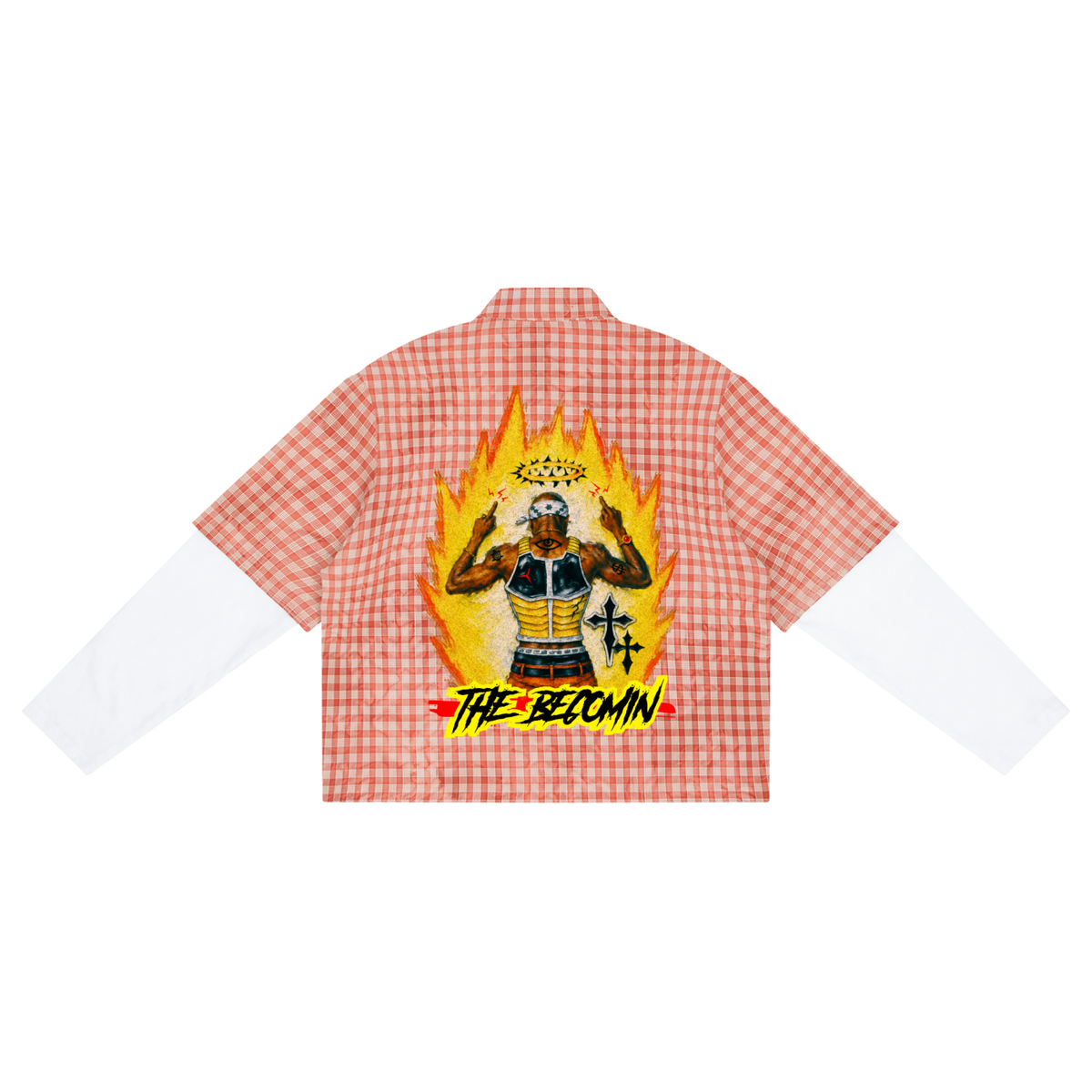 Unisex Vintage Wash Plaid Short Sleeve Shirt