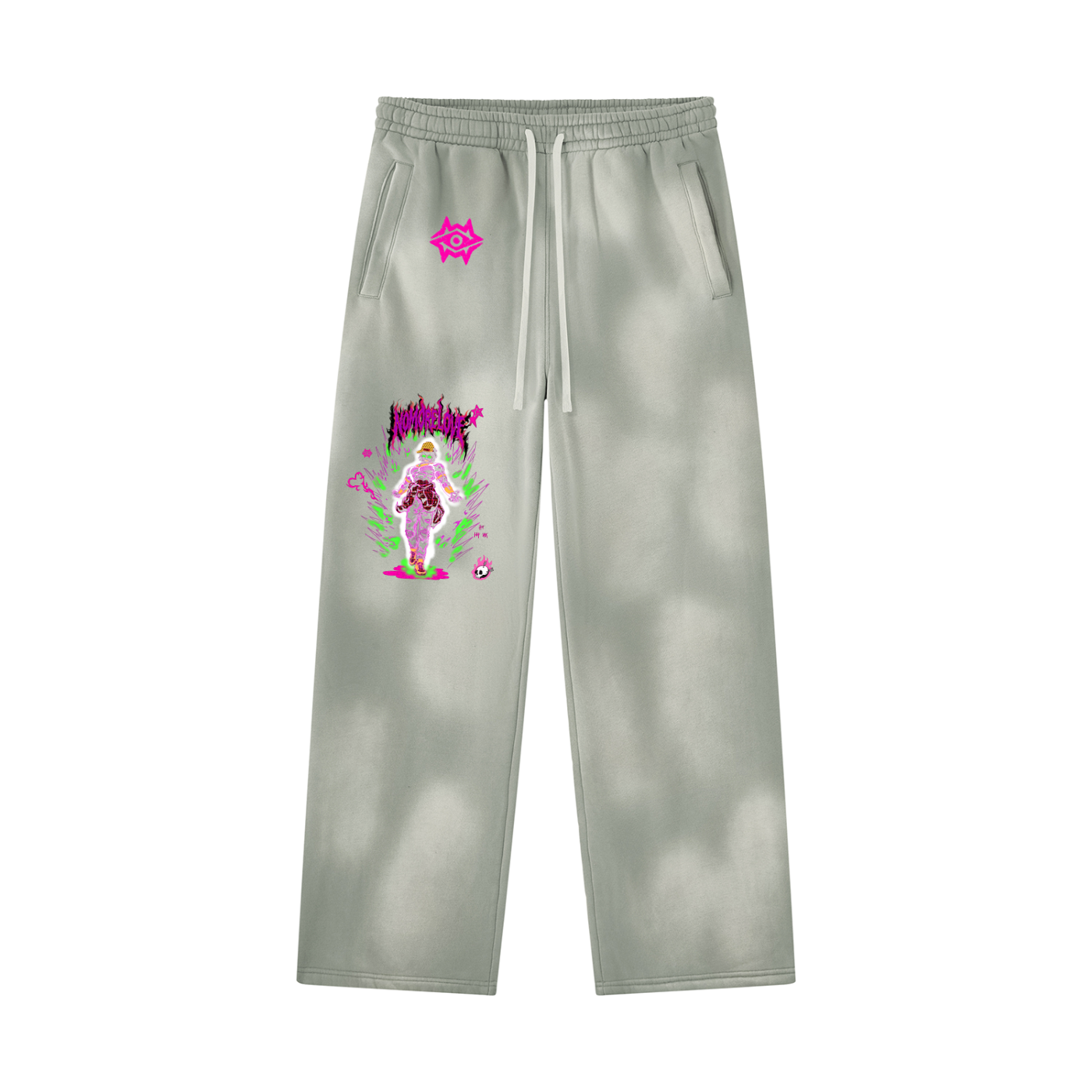 Unisex Sunfade Wide Leg Fleece Sweatpants