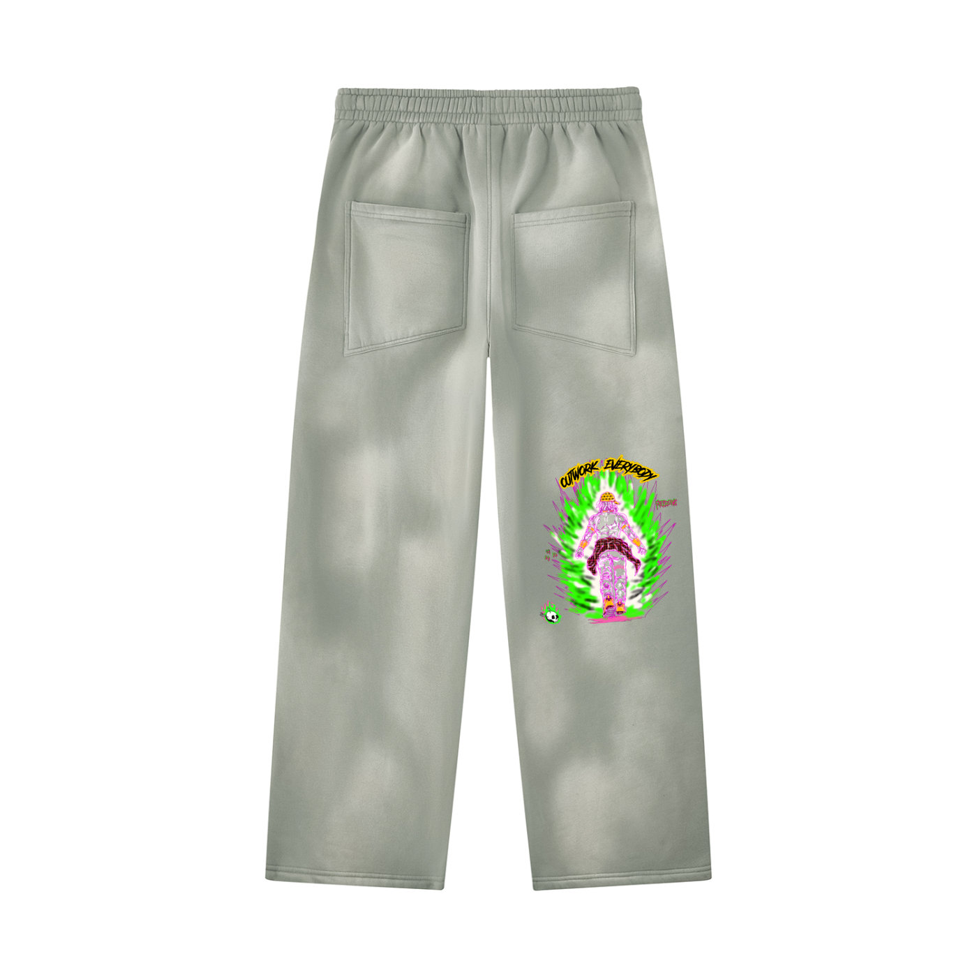 Unisex Sunfade Wide Leg Fleece Sweatpants