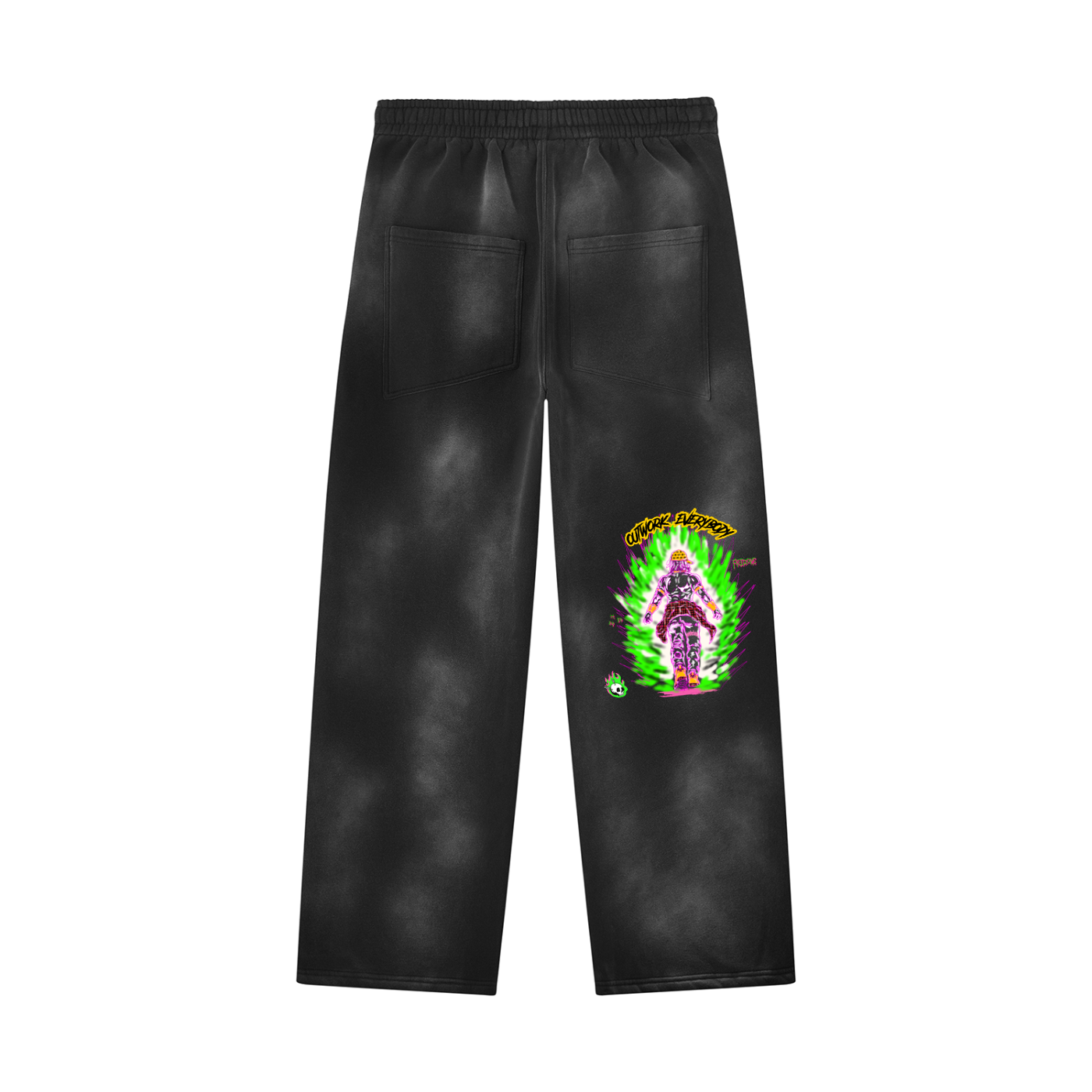 Unisex Sunfade Wide Leg Fleece Sweatpants